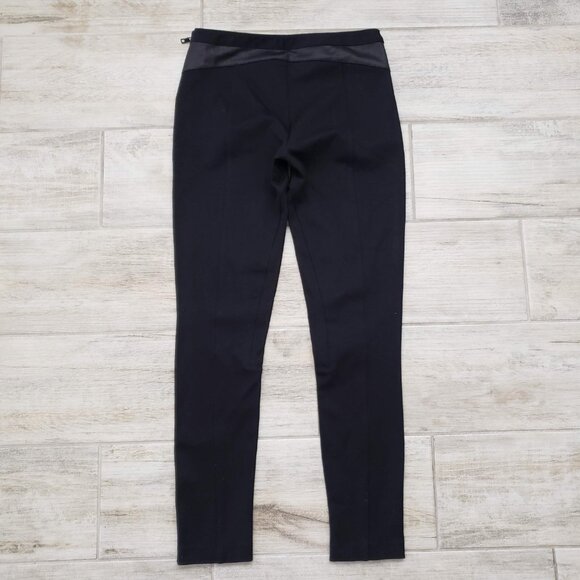 AX Armani Exchange Moto Skinny Pants Women's Low Rise Coated Fabric Panel 2 - Picture 2 of 8